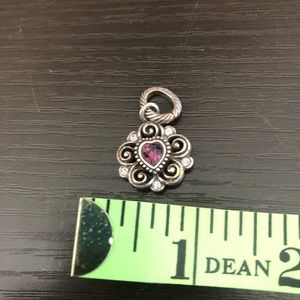 Amethyst Heart Brighton Charm